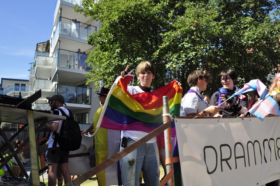 Kofter og lær på Drammen Pride