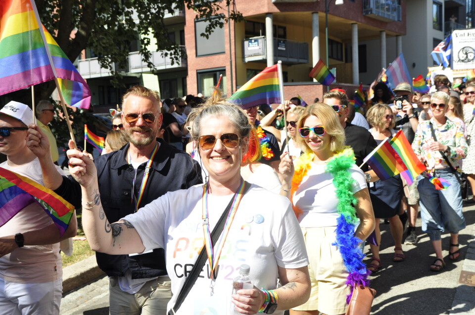 Kofter og lær på Drammen Pride