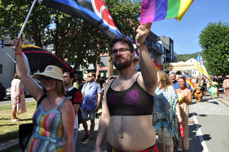 Kofter og lær på Drammen Pride