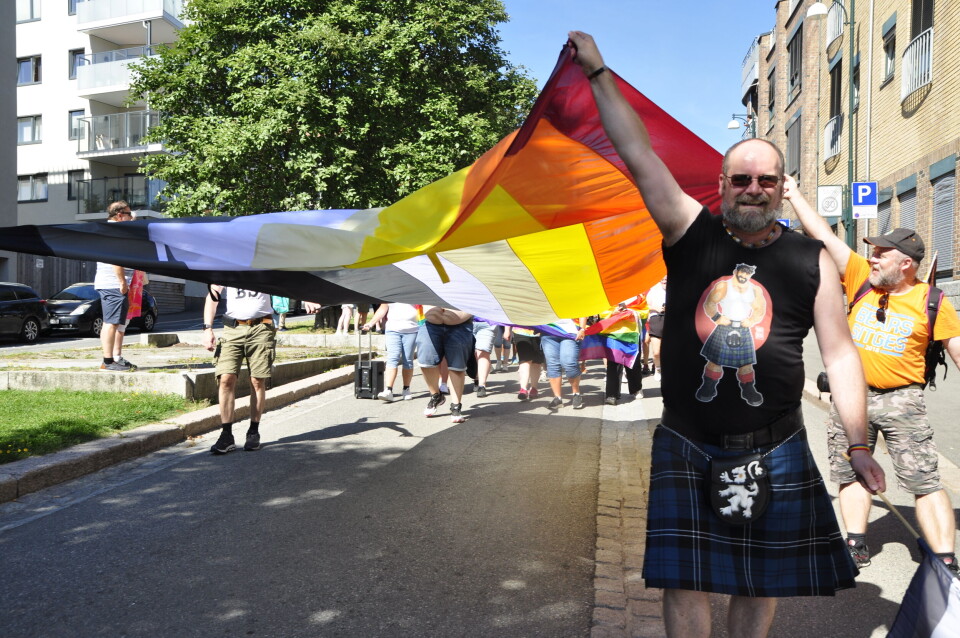 Kofter og lær på Drammen Pride