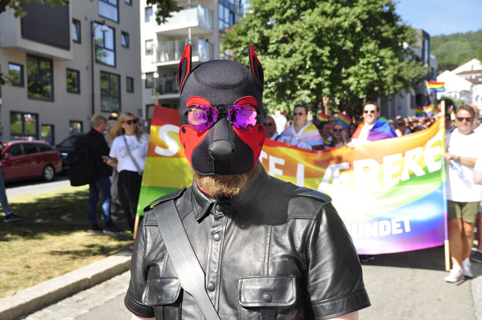 Kofter og lær på Drammen Pride