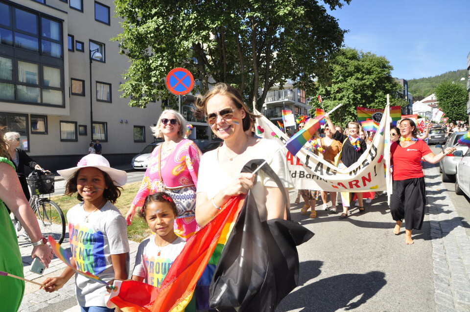 Kofter og lær på Drammen Pride