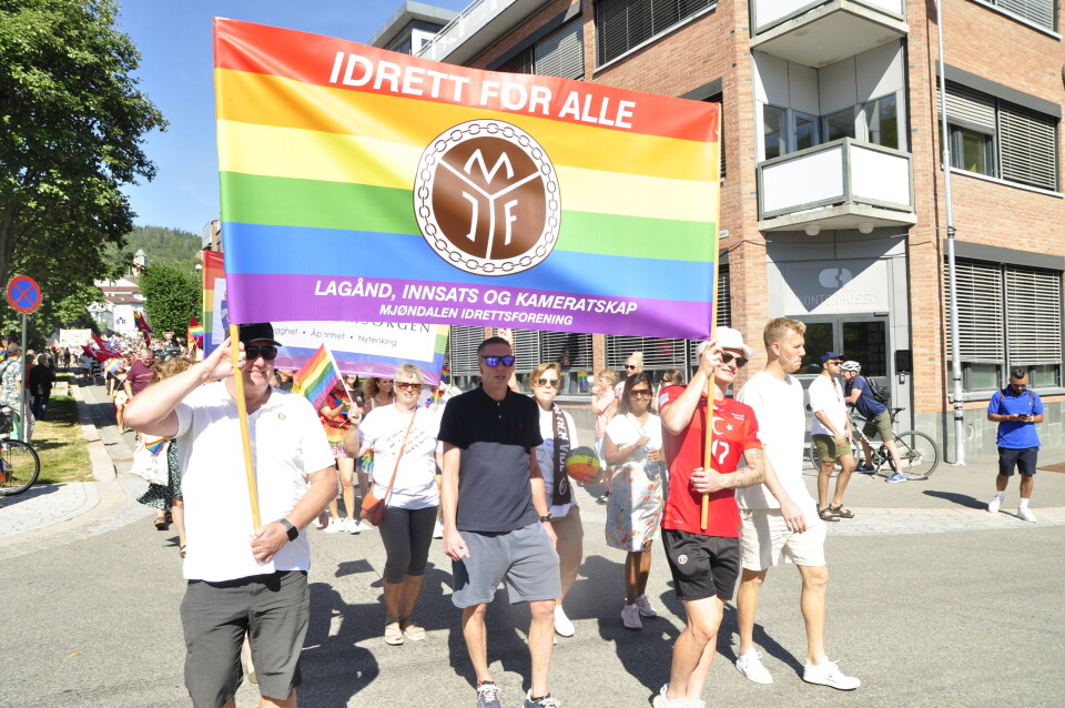 Kofter og lær på Drammen Pride
