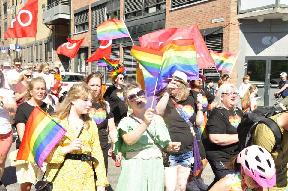 Kofter og lær på Drammen Pride