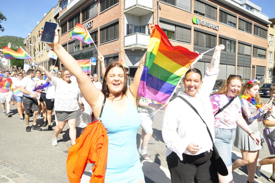 Kofter og lær på Drammen Pride