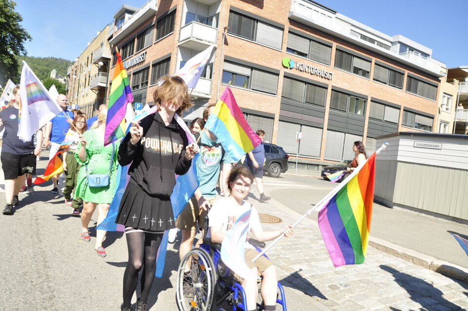 Kofter og lær på Drammen Pride