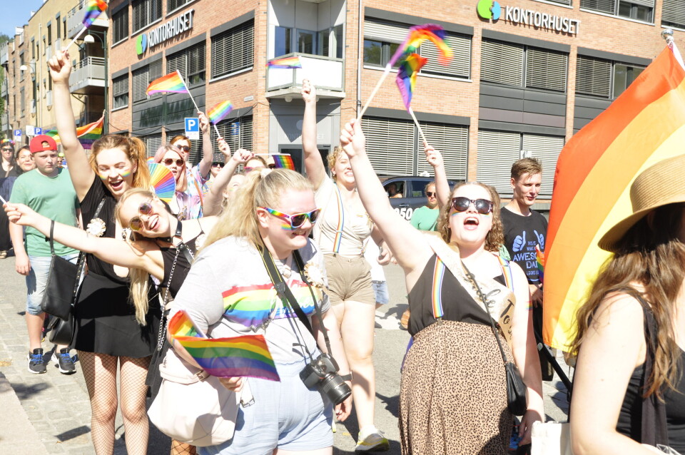 Kofter og lær på Drammen Pride