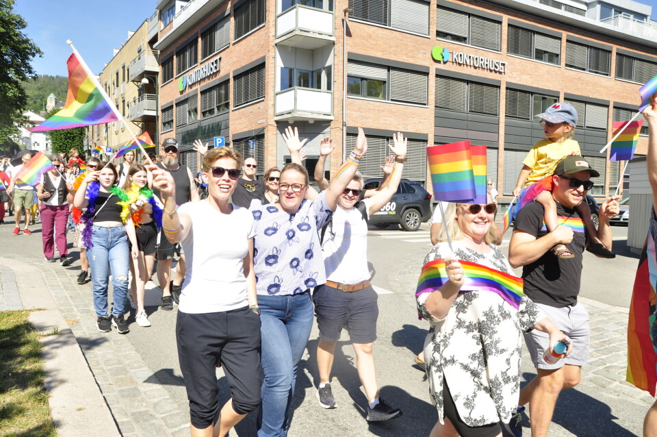 Kofter og lær på Drammen Pride