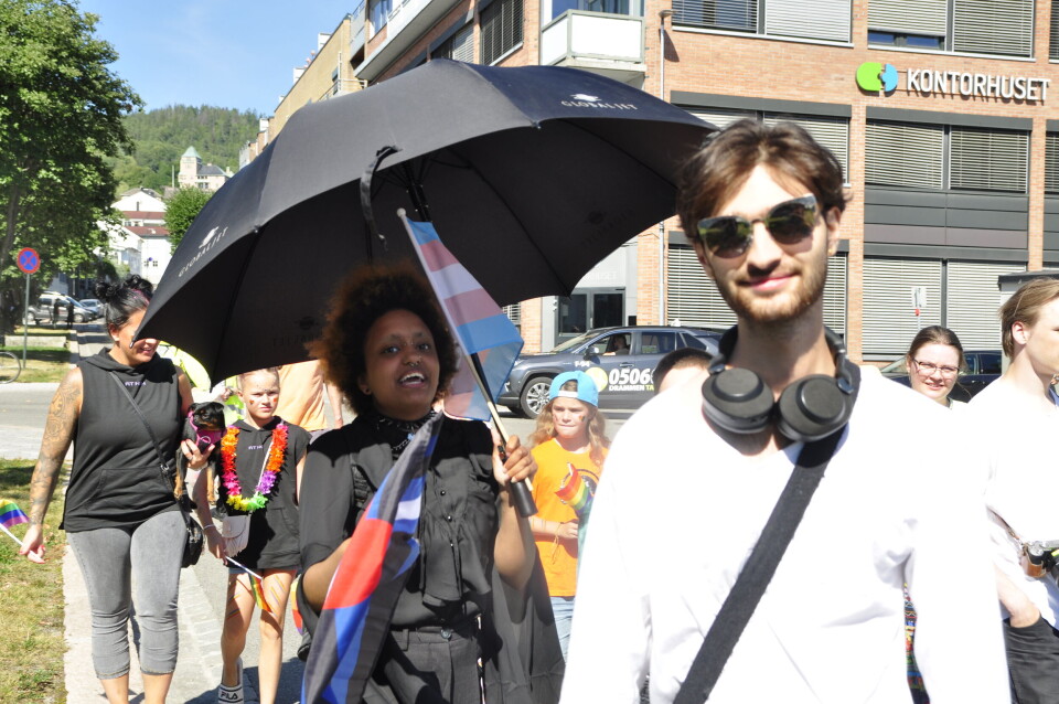 Kofter og lær på Drammen Pride