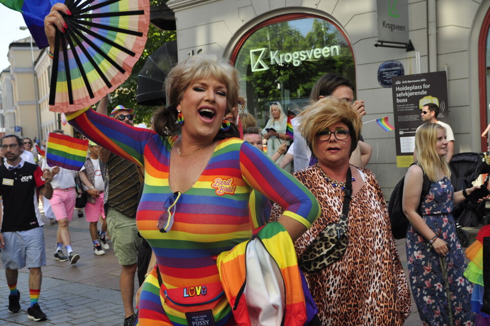 Kofter og lær på Drammen Pride