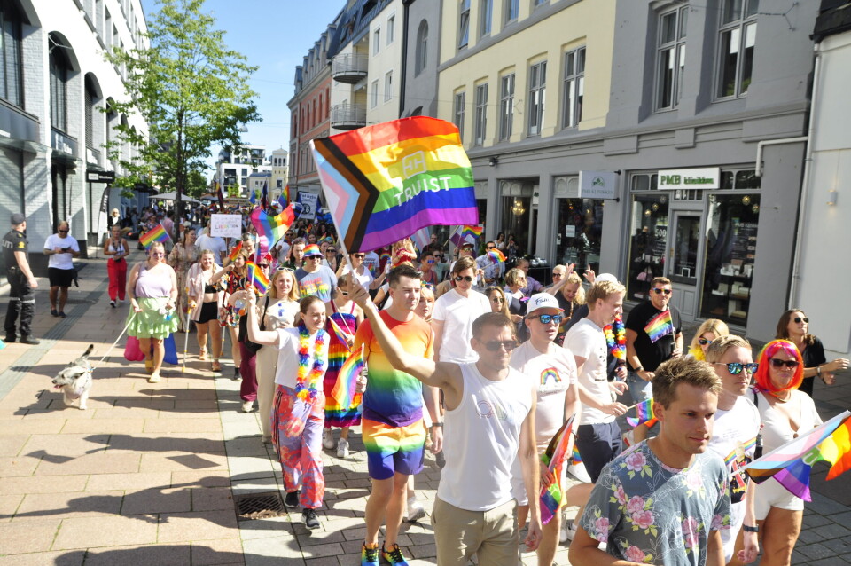 Kofter og lær på Drammen Pride