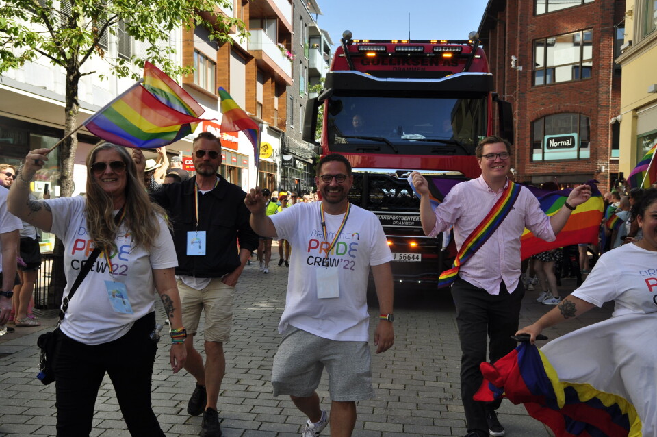 Kofter og lær på Drammen Pride