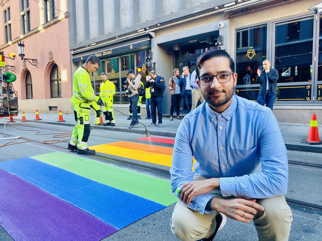 Omar Orhan Akhtar, leder i Salam. Omar Orhan Akhtar, leder i Salam.