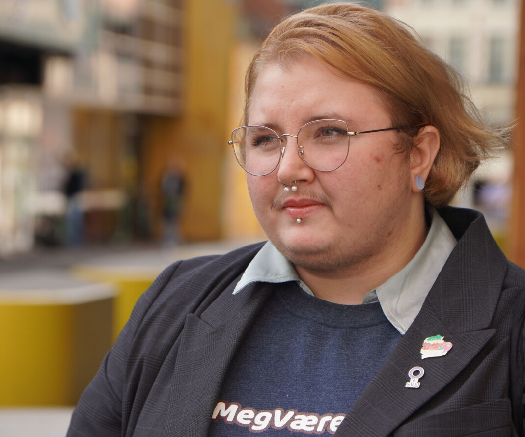 Jane-Victorius Bonsaksen, leder i Skeiv Ungdom. Jane-Victorius Bonsaksen, leder i Skeiv Ungdom.