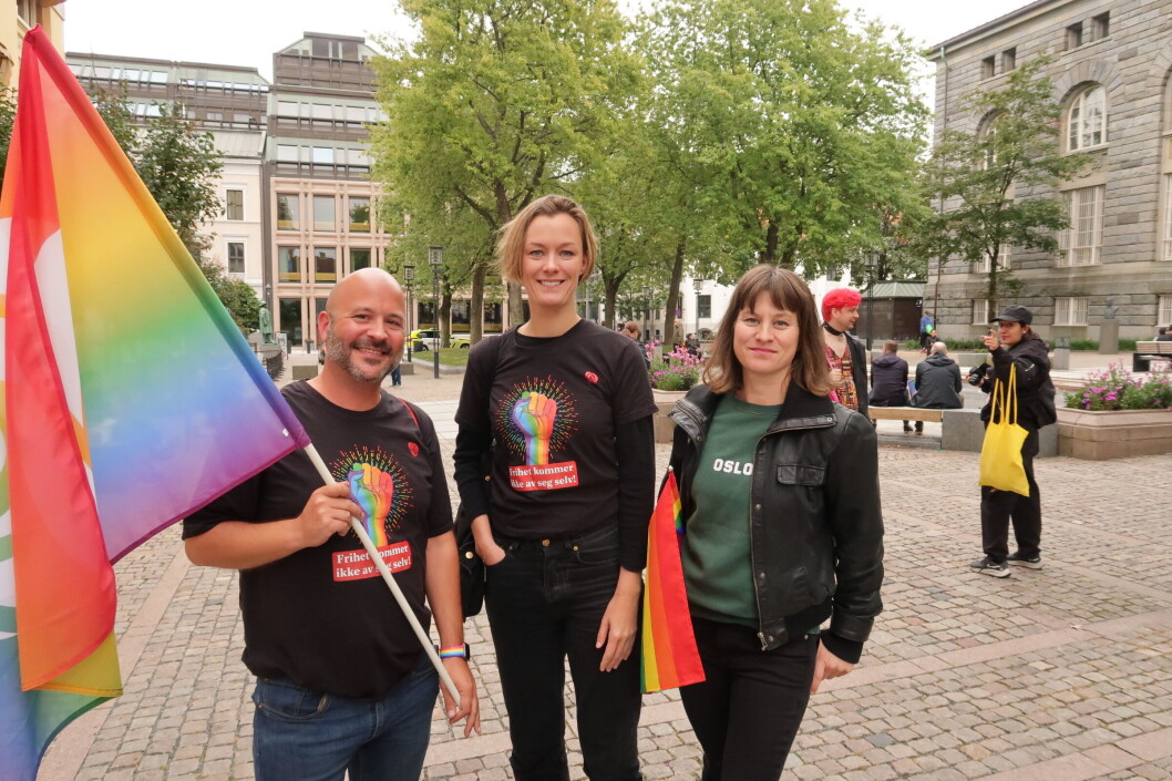 Jon Reidar Øyan, Anette Trettebergstuen og Rina Mariann Hansen. Jon Reidar Øyan, Anette Trettebergstuen og Rina Mariann Hansen.