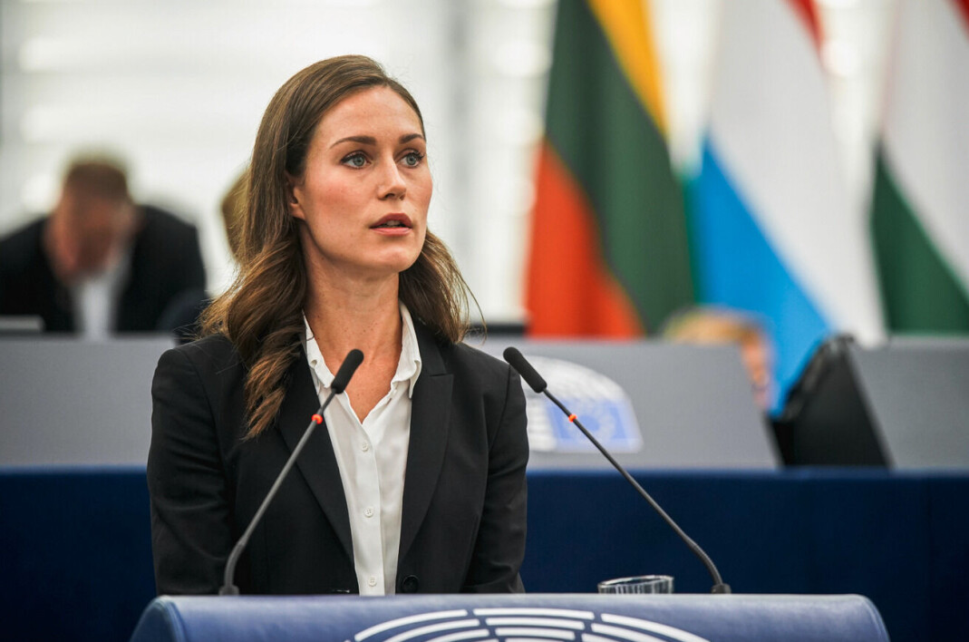 Finlands statsminister Sanna Marin. Finlands statsminister Sanna Marin.