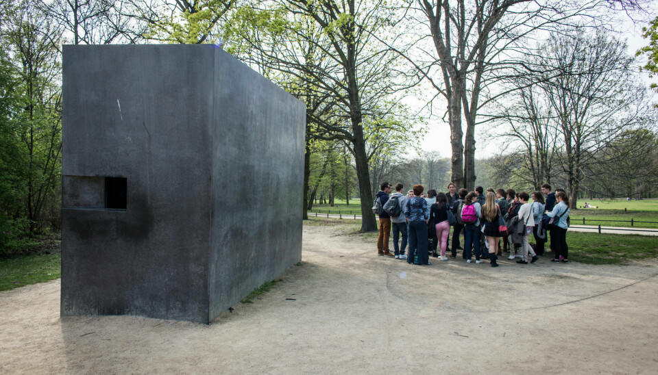 Elmgren og Dragsets minnesmerke over skeive ofre for holocaust står i Berlin.
