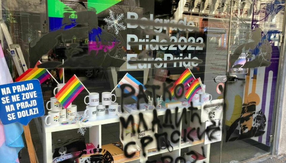 Natt til 23. desember i fjor ble Pride Info Center i Beograd utsatt for hærverk. Dette var det 12 angrepet på infosenteret siden åpningen i august 2018.