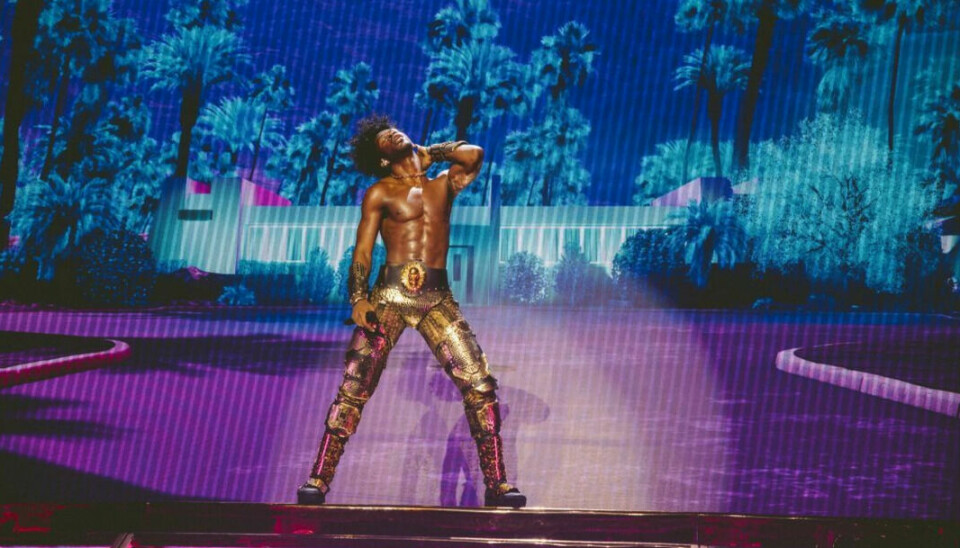 Lil Nas X på scenen under Long Live Montero-turneen, som i sommer brakte han til Tønsberg og Slottsfjell.