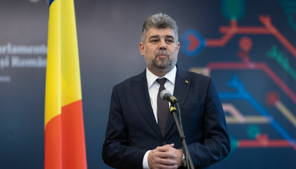 Romanias statsminister Marcel Ciolacu.