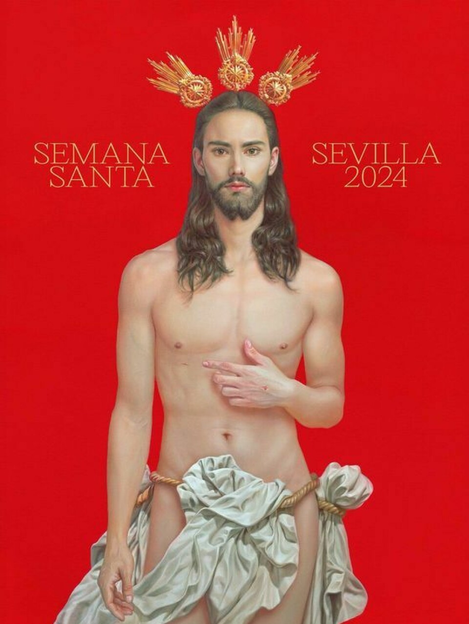 «Feminin og homoerotisk» er beskrivelsen mange kritikere bruker om plakaten til årets feiring av «Den stille uke» i den spanske byen Sevilla.