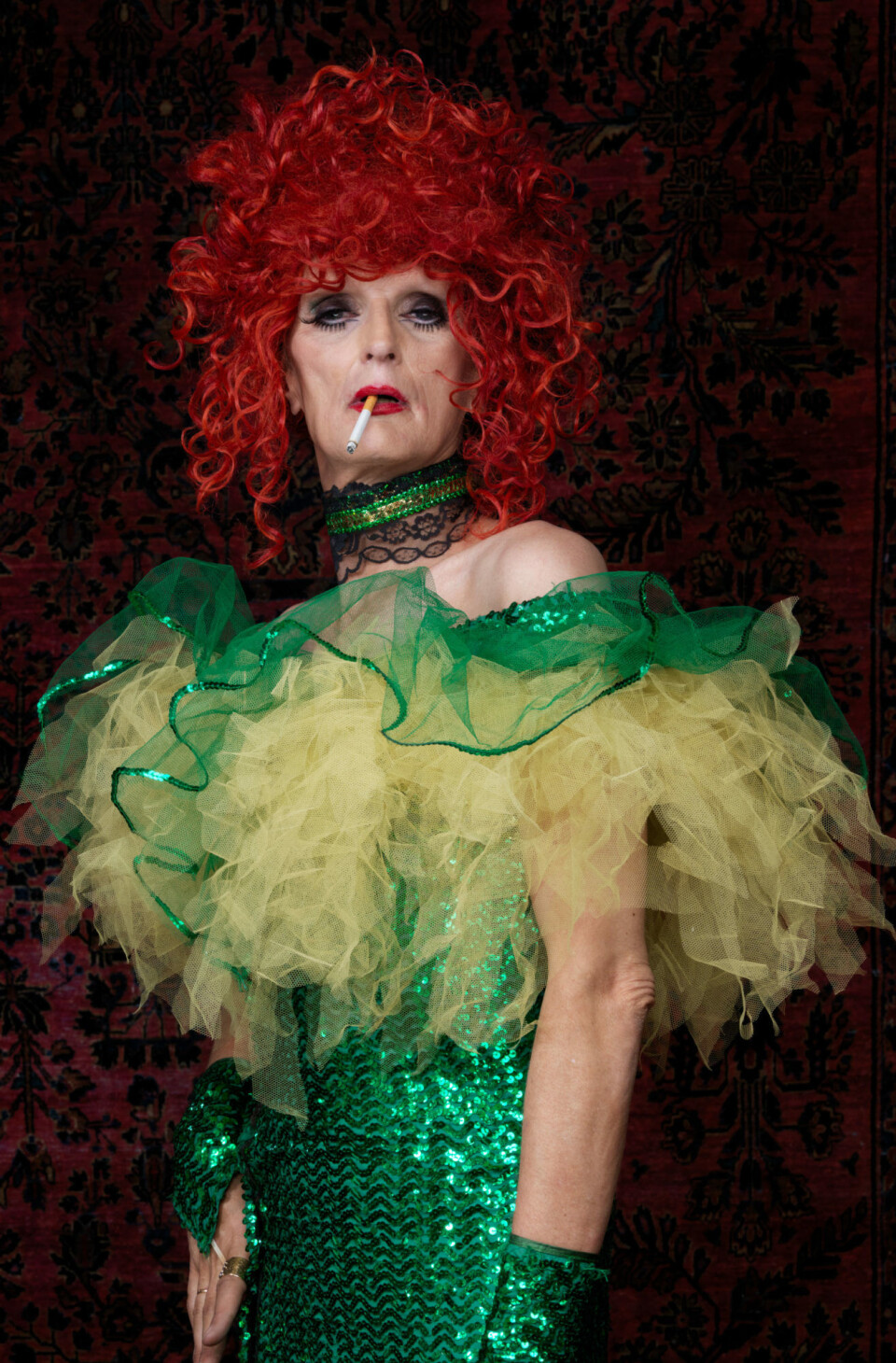 Draglegenden Nelly Nylon er en av de skeive ikonene som skal stilles ut på fotofestivalen Exposed i Trino, Italia i mai.