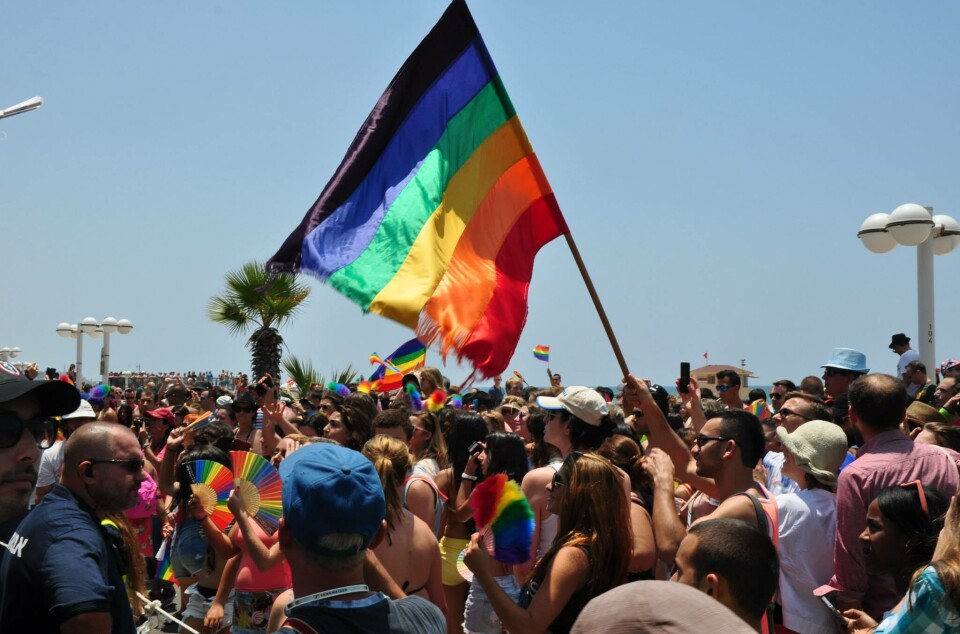 Paraden under Tel Aviv Pride i 2014. Årets parade er nå avlyst.
