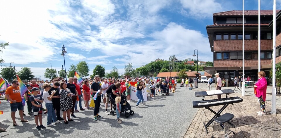 Fra Bjørnafjorden Pride i fjor.