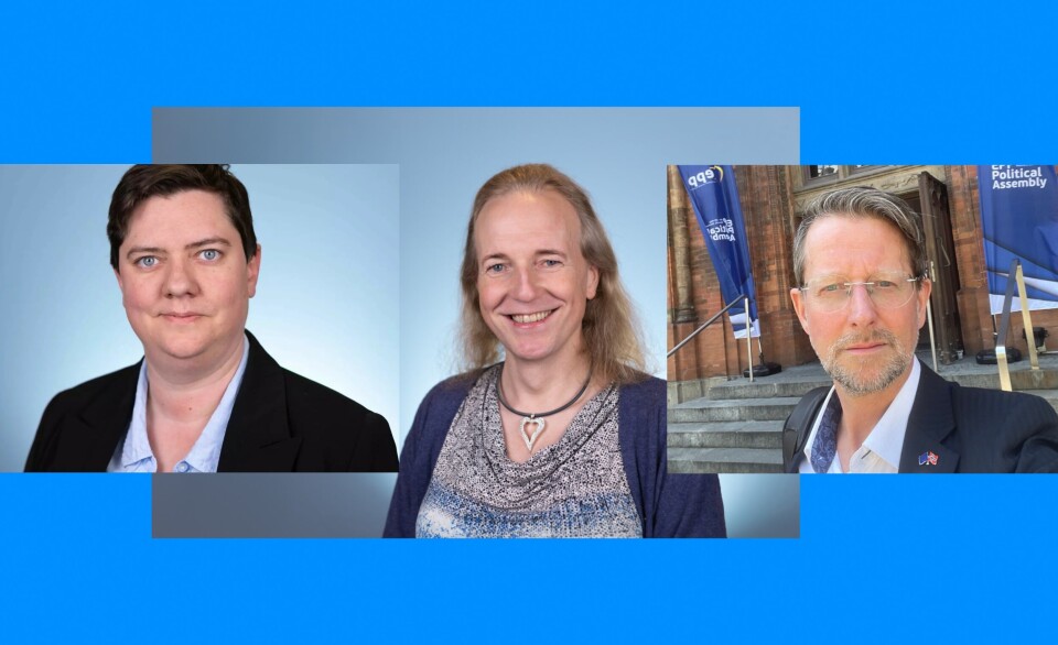 – Vi som er en del av utsatte minoriteter, det være seg homofil, lesbisk eller transperson vet hvor viktig det er å ha ledere som står opp for inkludering og likestilling. Trump har gjentatte ganger vist at han ikke er en slik leder, skriver Linda Walbeck Olsen (t.v), Tone Klev og Helge Ytterøy L’orange i Åpne Høyre.