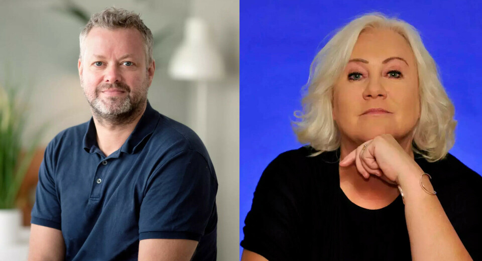 Rolf Martin Angeltvedt, daglig leder i Helseutvalget (t.v) og Anne Karin Kolstad, generalsekretær i HivNorge