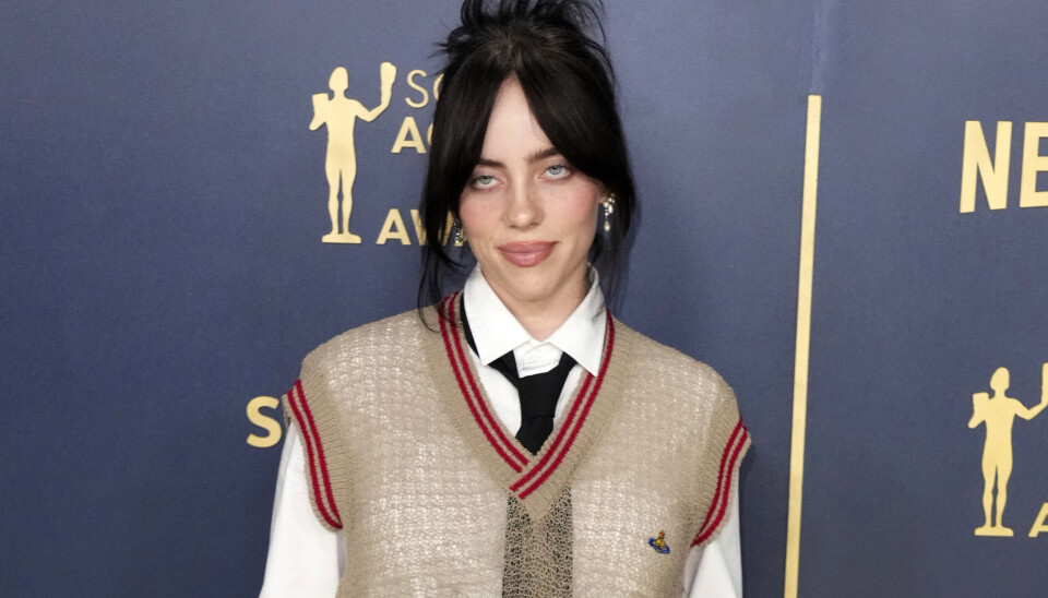 Billie Eilish på en prisutdeling i Los Angeles tidligere i år. 22-åringen har allerede vunnet ni Grammy-priser og to Oscar-priser for musikken sin.