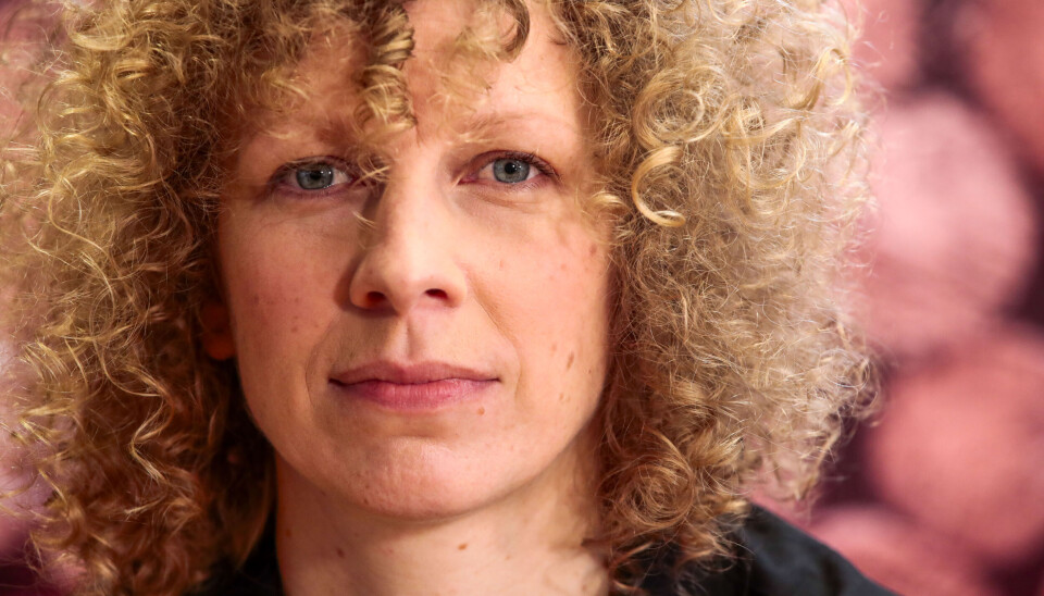 Tuva Syvertsen på pressemøtet med årets «Hver gang vi møtes»-artister.