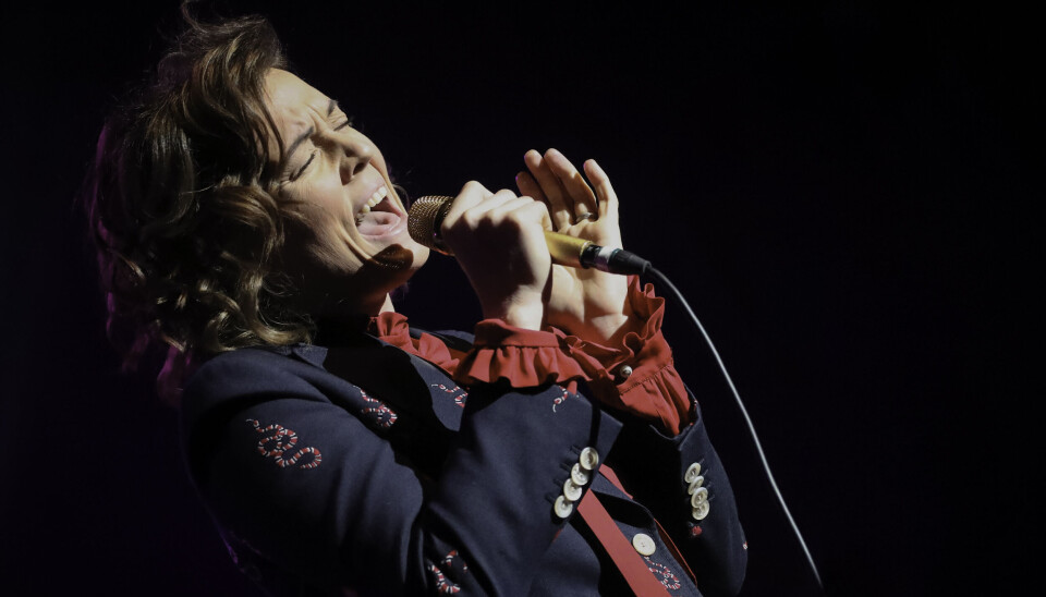 Brandi Carlile har vunnet 11 Grammy-priser og to Emmy-priser. Til sommeren spilleren hun i Oslo. Her er på State Theater Minneapolis i 2018.