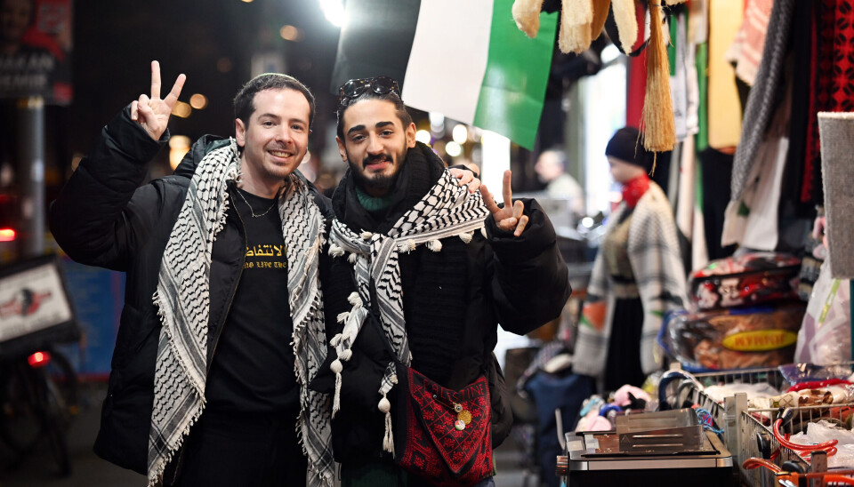 Udi Raz (t.v.) og Mohammad Almaqdsi har blitt nære venner gjennom sitt aktivistiske engasjement. – Gaza har forent oss, sier Mohammad.