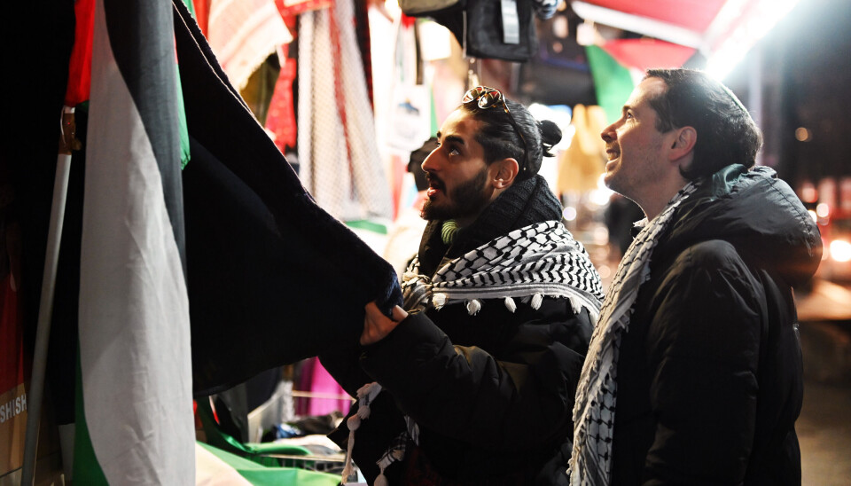 Mohammad og Udi i Sonnenallee, en gate som ofte omtales som «Arab Street» på folkemunne.
