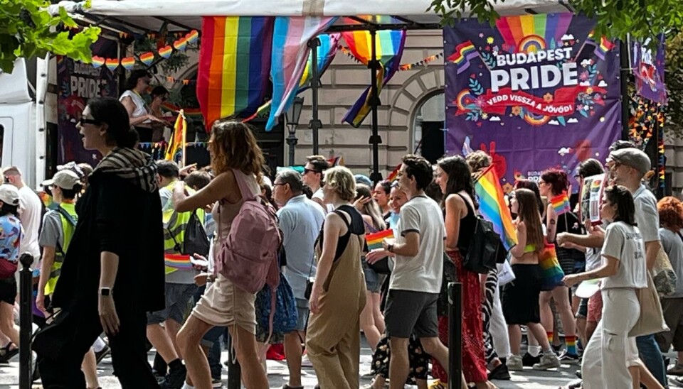 Pride-paraden Budapest i fjor sommer.