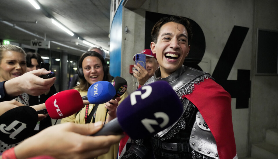 Kyle Alessandro var i strålende humør da han møtte norsk presse etter at finalebilletten til Eurovision-finalen var sikret. Finalen i Eurovision Song Contest er til lørdag.