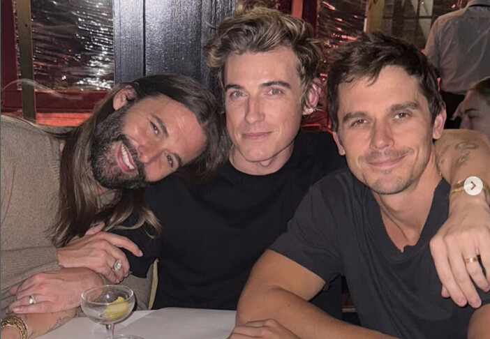 Jonathan Van Ness (f.v.), Jeremiah Brent og Antoni Parowski er eksperter på hvert sitt felt i den populære Netflix-serien Queer Eye.