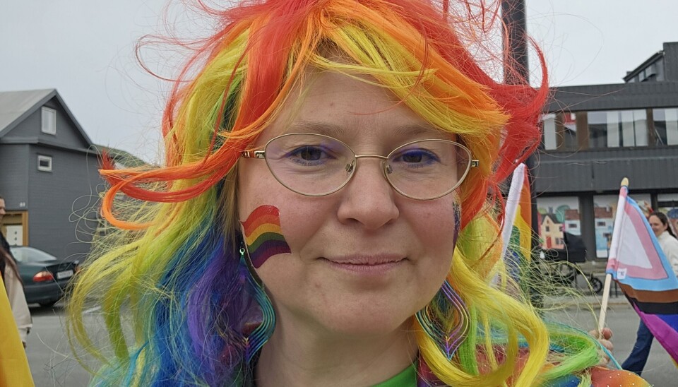 Katja Hjertaas på Lofoten Pride