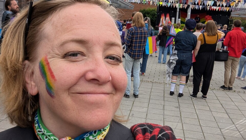 Hilde Åstrøm, her på Ellingsrud Pride